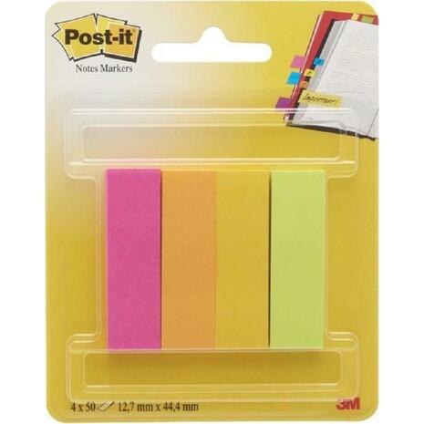 Σελιδοδείκτες Post-It 3Μ 670/4C Poptimastic 1/2" 4 χρώματα x 50φ